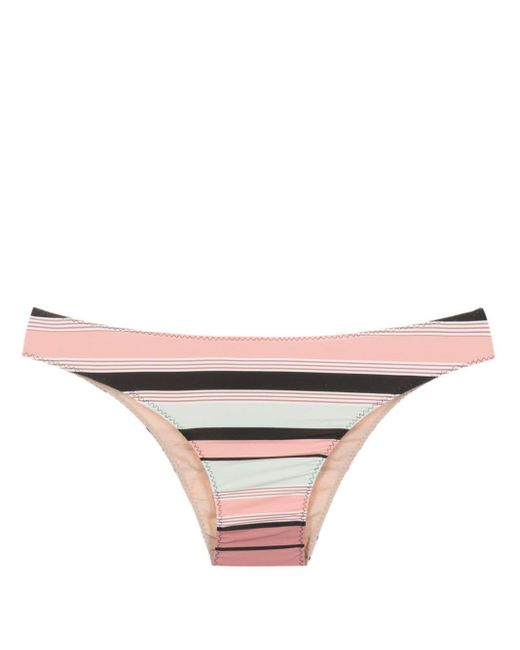 Clube Bossa Pink Niarchos Striped Bikini Bottoms