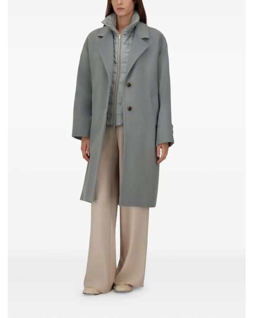Herno Gray Layered Coat