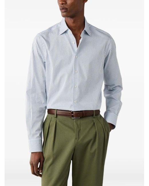 Hackett Interline Pimlico Overhemd Met Streepprint in het White voor heren