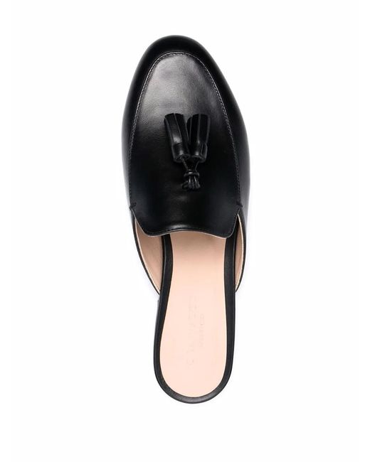 Scarosso Black Giorgina Tassel-Detail Mules