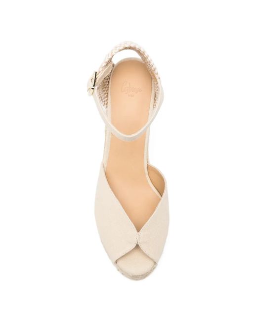 Castaner Natural Bianca Ankle-Strap Espadrilles