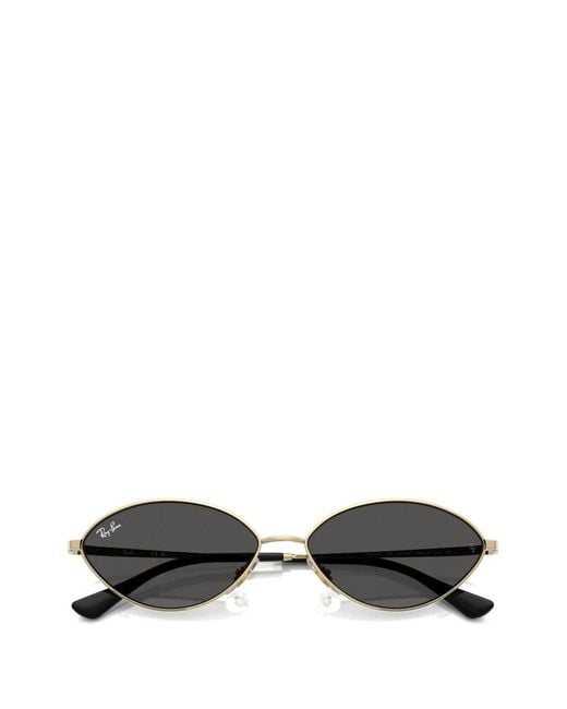 Ray-Ban Metallic Geometric-Frame Sunglasses