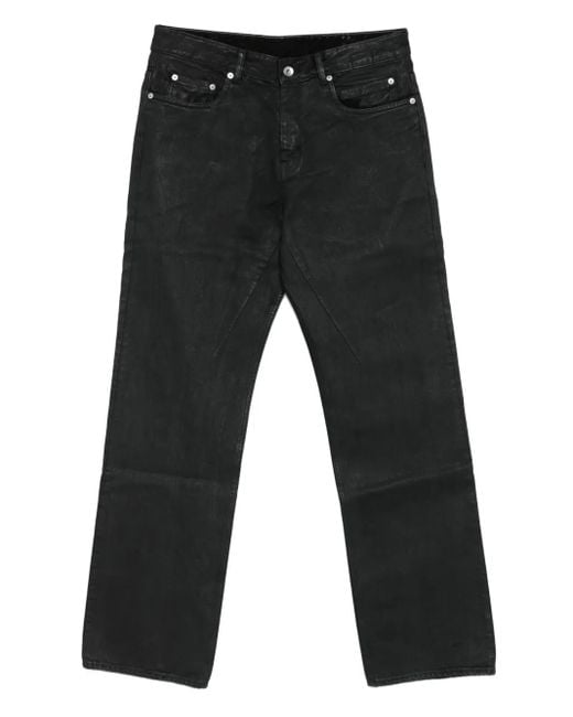 パンツ rick owens coated jeans Rick Owens Wax-Coated Jeans in Gray for Men | Lyst