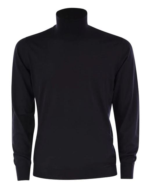 Pull À Col Roulé Fedeli pour homme en coloris Blue