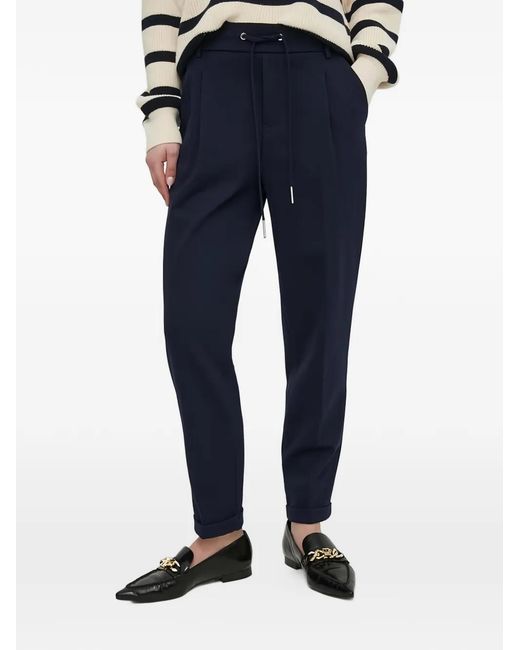 Benetton Blue Drawstring Pleated Trousers