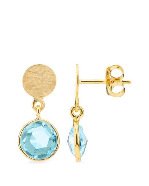 Auree Jewellery Blue Salina Drop Earrings