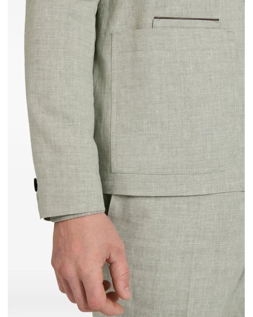 Slowear Gray Pocket Shirt Jacket for men