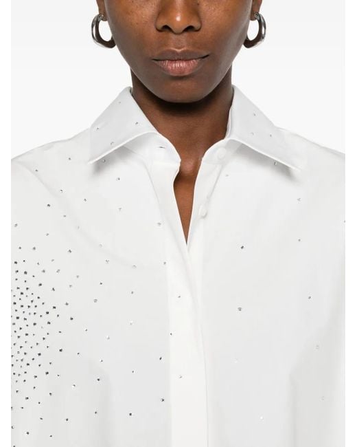 GIUSEPPE DI MORABITO White Dots-Embellished Shirt