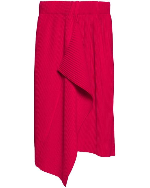 Homme Plissé Issey Miyake Pink Plissé Skirt for men