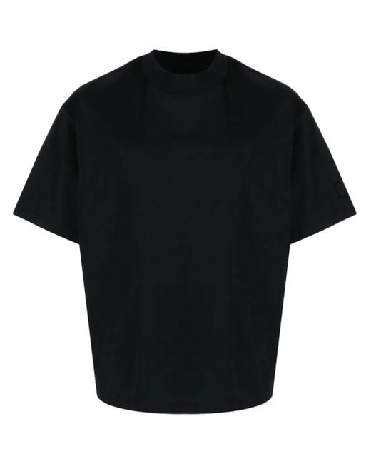 Neil Barrett Black Crew-Neck Cotton T-Shirt for men