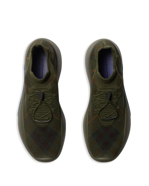メンズ Burberry Neptune スニーカー Green