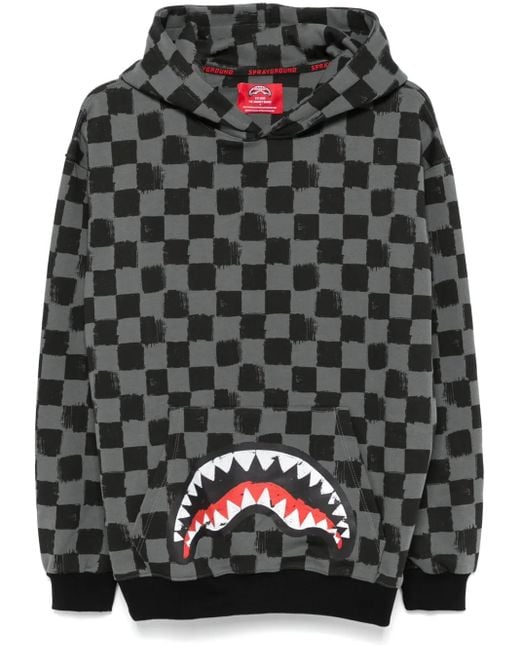 Sprayground Gray Sip Vanquished Hoodie for men