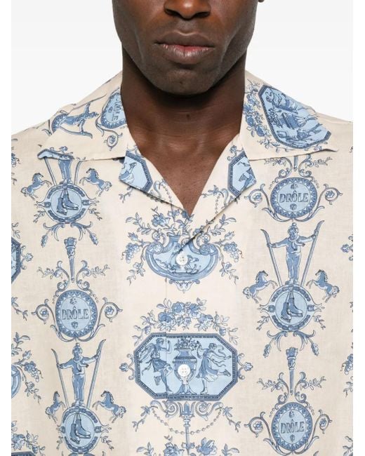 メンズ Drole de Monsieur Patineur シャツ Blue