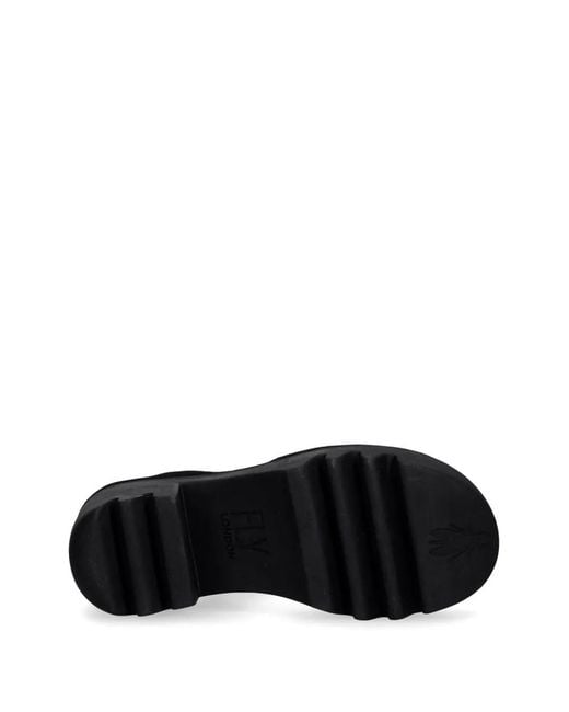 Fly London Black Buckle-Fastening Sandals