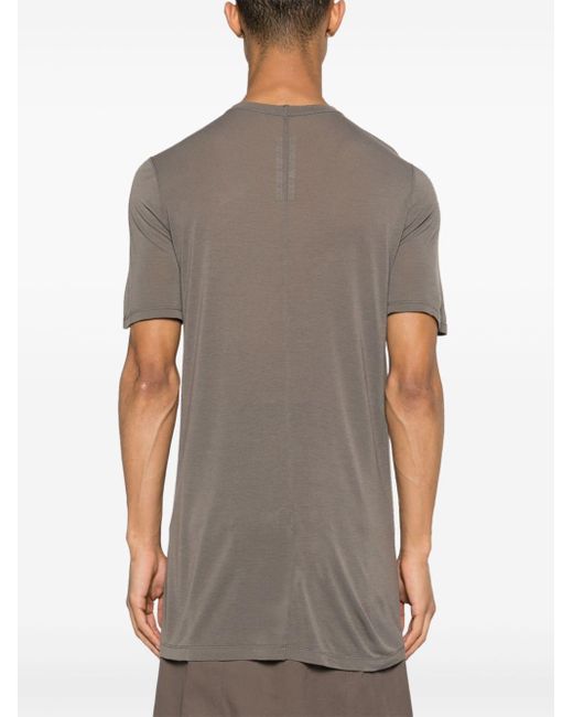 Camiseta Level con cuello redondo Rick Owens de hombre de color Gray
