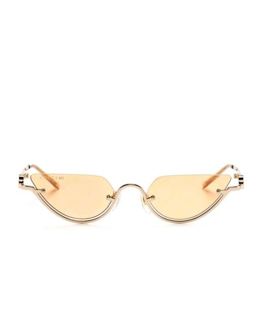 Gucci Natural Cat-Eye-Sonnenbrille mit GG