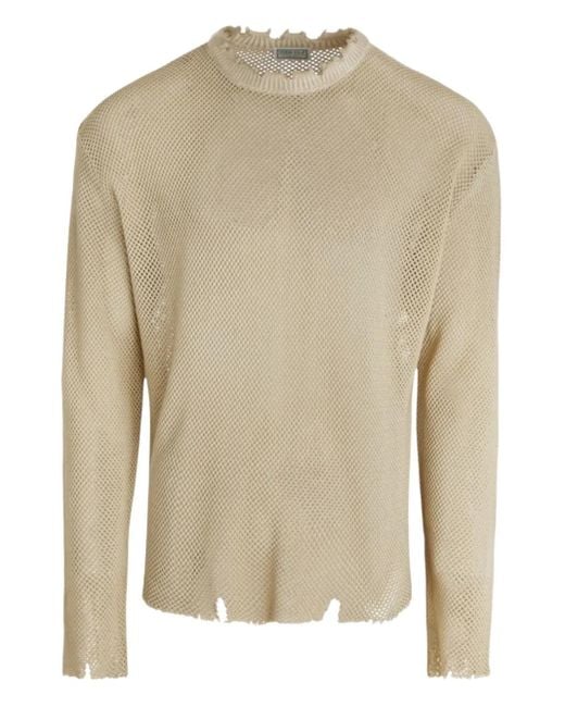 Guess Usa Pullover Aus Mesh in Natural für Herren