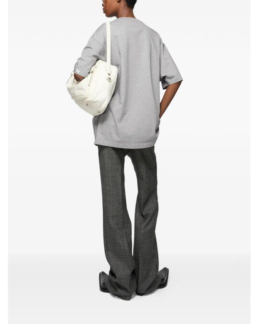 Acne Gray Short-Sleeve T-Shirt