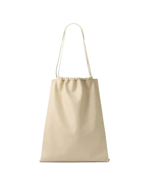 Soeur Natural Sia Drawstring Tote Bag