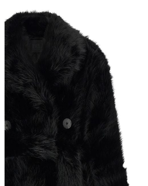 BB COUTURE Black Jackie Double-Breasted Coat