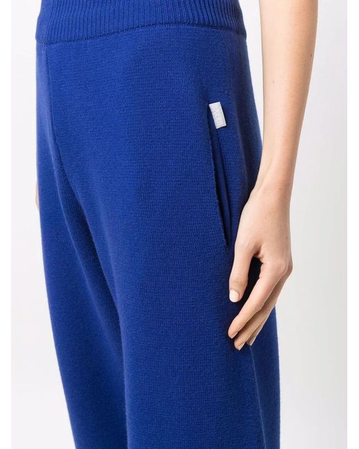 Barrie Blue High-Rise Track Trousers