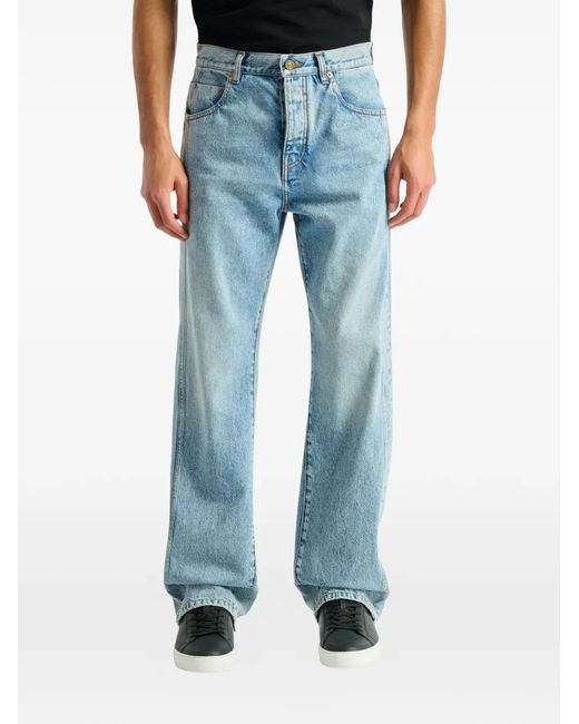 Balmain Blue Loose-Fit Jeans for men