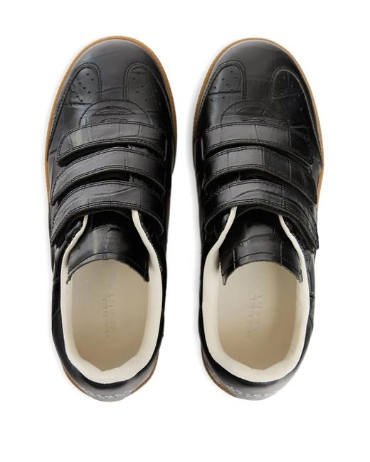 Sneakers Beth Con Effetto Coccodrillo di Isabel Marant in Black