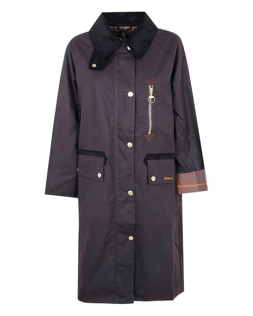 Parka Evette À Col Côtelé Barbour en coloris Blue