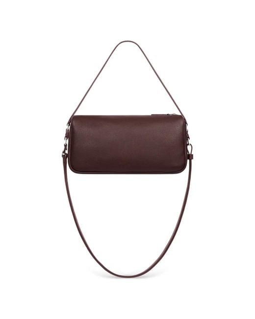 Courreges Purple Small Three Sixty Leather Shoulder Bag