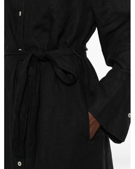 Marc O' Polo Black Belted Midi Dress
