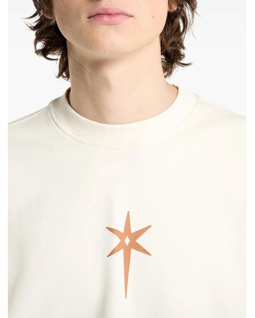 Marcelo Burlon White Cotton Sweatshirt for men