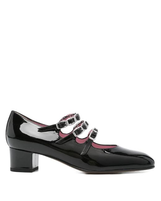 CAREL PARIS Black Kina Pumps aus Lackleder 35mm