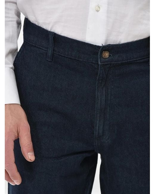 Michael Kors Blue Finn Straight-Fit Jeans for men