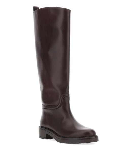 Stuart Weitzman Brown "Celia Riding" Boots