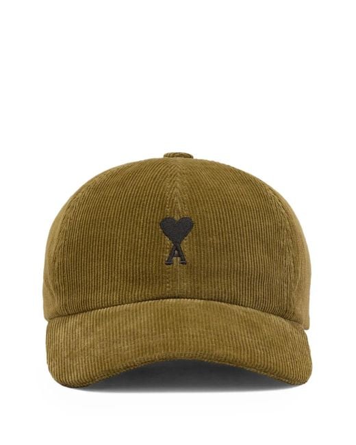 Cappello A Coste Ami De Coeur di AMI in Green