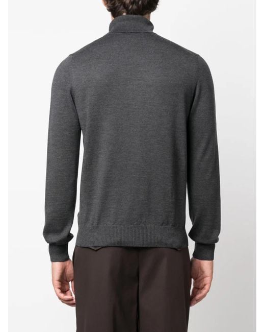Fay Gray Roll-Neck Wool Jumper for men