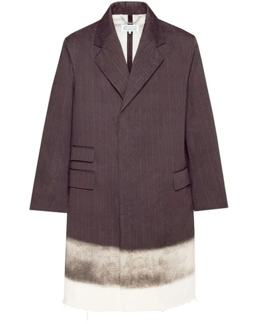 Manteau À Imprimé Trompe L'Œil Maison Margiela pour homme en coloris Purple
