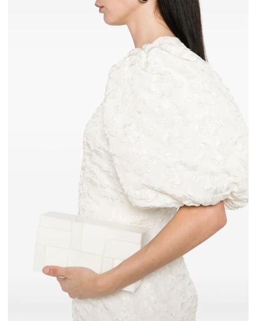 ROTATE BIRGER CHRISTENSEN White Jacquard Mini Dress