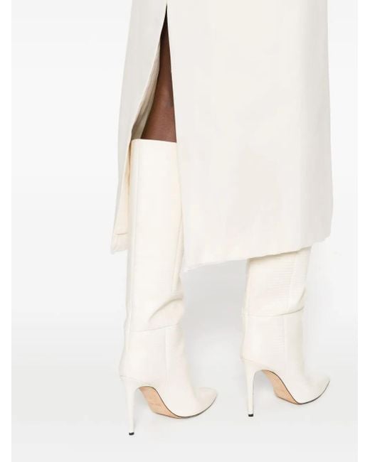 Blanca Vita White Galtonia Pencil Midi Skirt