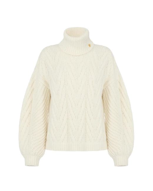 Elisabetta Franchi White Pull Colour Block