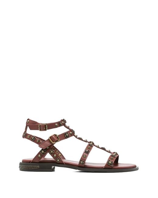 Ash Natural Pacha Stud-Embellished Gladiator Sandals