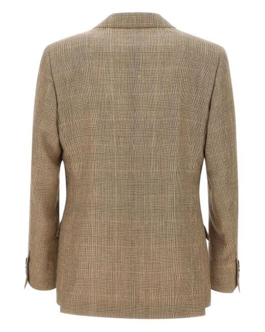 Lardini Green Houndstooth Blazer for men