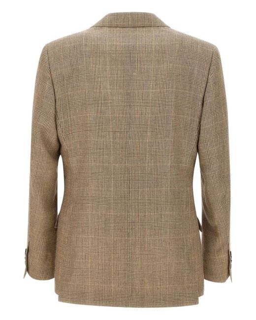 Lardini Green Houndstooth Blazer for men