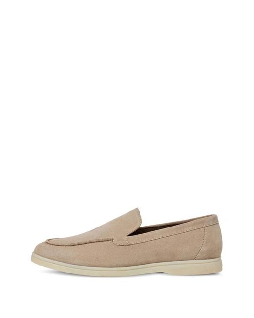 Hackett White Suede Slip-On Loafers for men