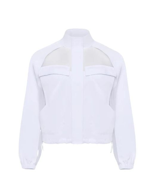Anatomie White Veste Crystal À Empiècements En Organza