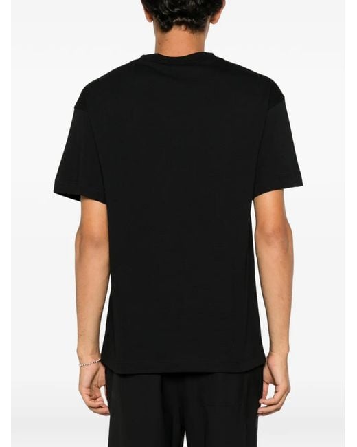 Palm Angels Black Pa Pool Graphic-Print T-Shirt for men