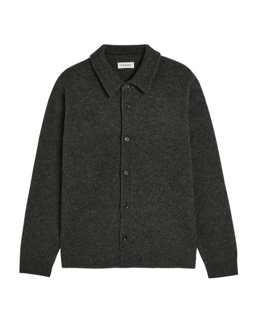 FRAME Black Buttoned Cardigan for men