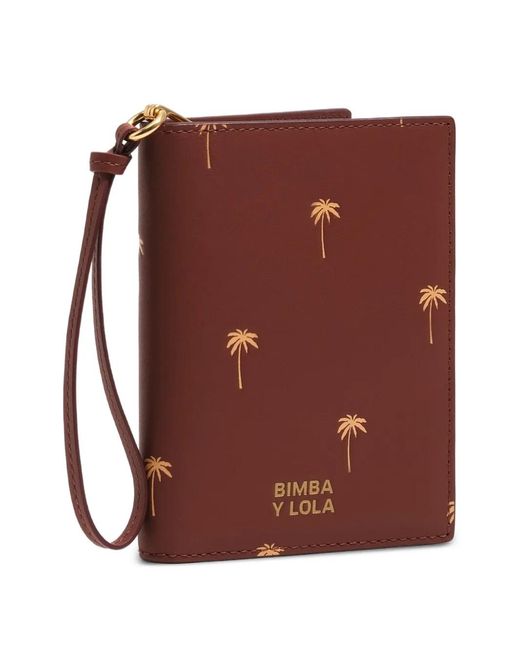 Bimba Y Lola Purple Étui Pour Passeport À Imprimé Palmier