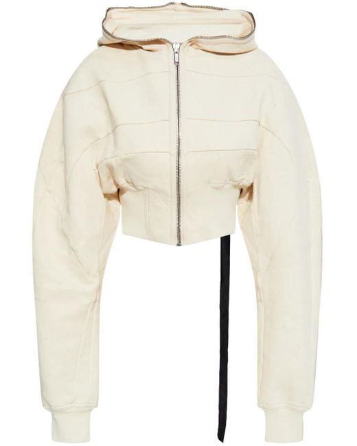 Rick Owens Natural Jersey Cropped Jacket