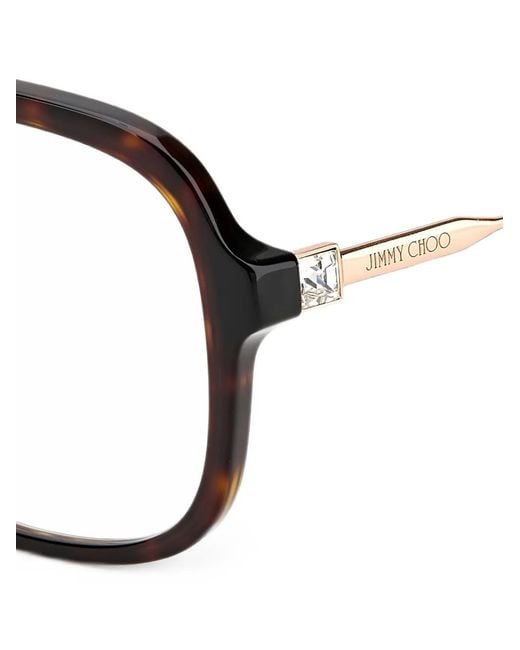 Jimmy Choo Black Eckige Brille